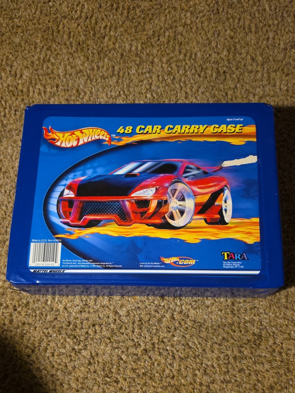2001 Vintage Hot Wheels Carrying Case With Over 48 Cars